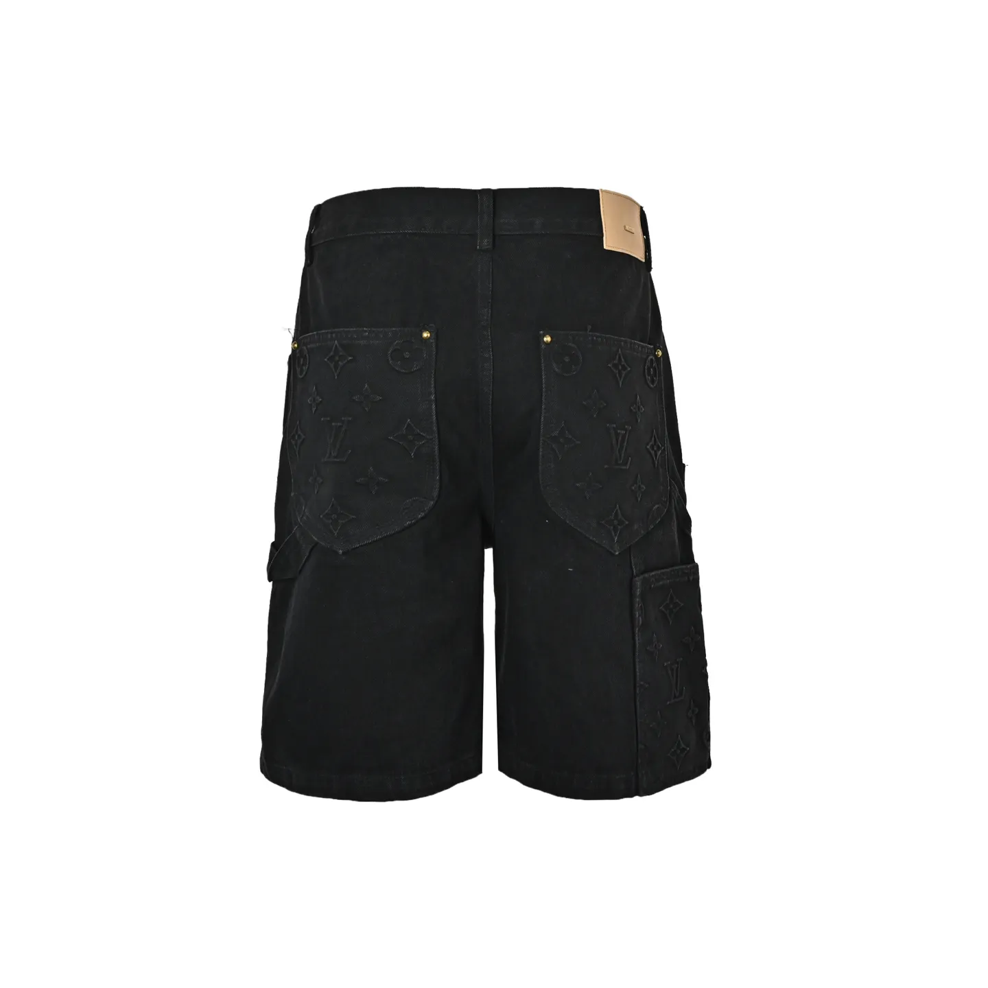 Louis Vuitton/Louis Vuitton presbyopic embossed denim shorts